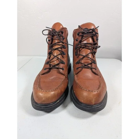 Red Wing 403 Boots Men 15 Moc Toe Leather And Canvas US‎ 2005 Vintage Work Chore